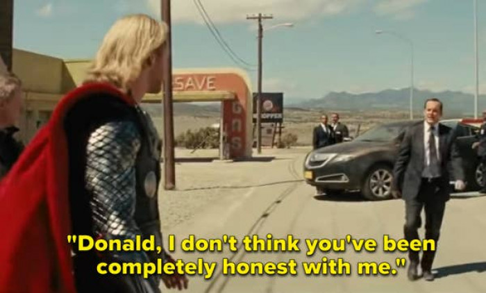 5. In the comic books, Odin sent Thor to Earth under the guise of a student named Donald Blake. There are several references to Blake throughout the MCU.