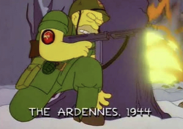 15. Abe Simpson fought wars in different places.