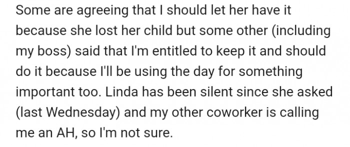 Now, the office is split on whether she was wrong to do so or well within her rights.