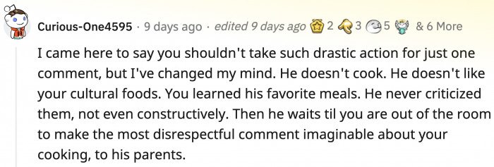 There are tons of comments on Reddit where the advice is to leave/divorce your partner...