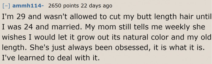 Some people are going through the same thing in their adulthood.