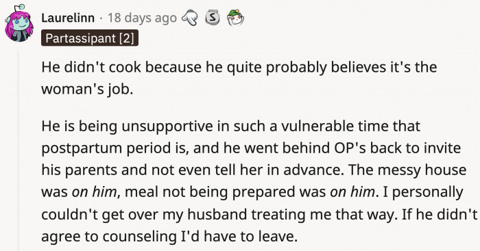 OP's real problem is her husband.