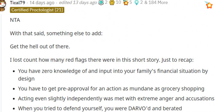 1. So many red flags in this short story