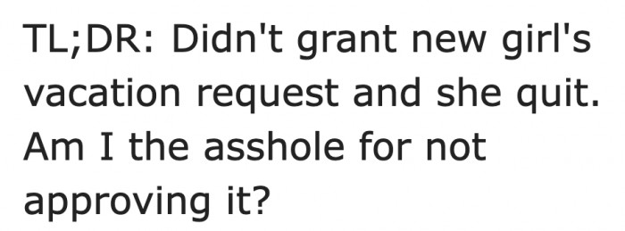 The original poster's question to the community.