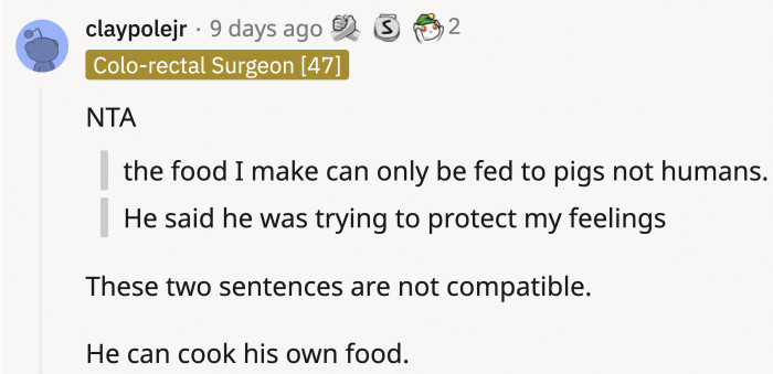 It's pretty obvious that wasn't his main objective.