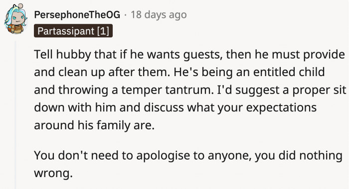 They need to talk ASAP before dear husband convinces himself further that he was blameless in all of this.