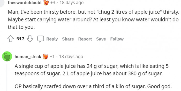 7. Water would have been a better option