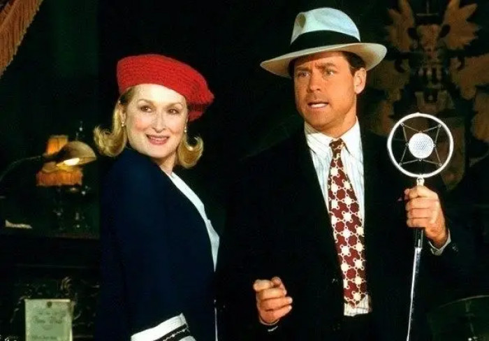 24. Meryl Streep acting as herself in a musical version of Bonnie and Clyde in Stuck on You