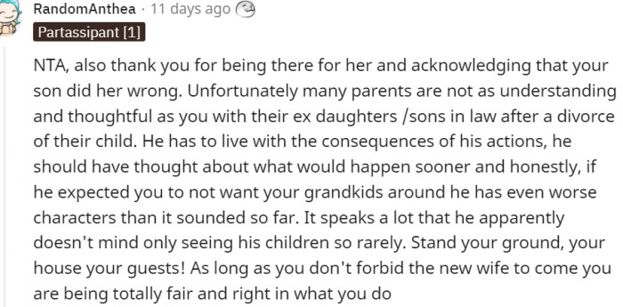 16. Thank you for being there for her