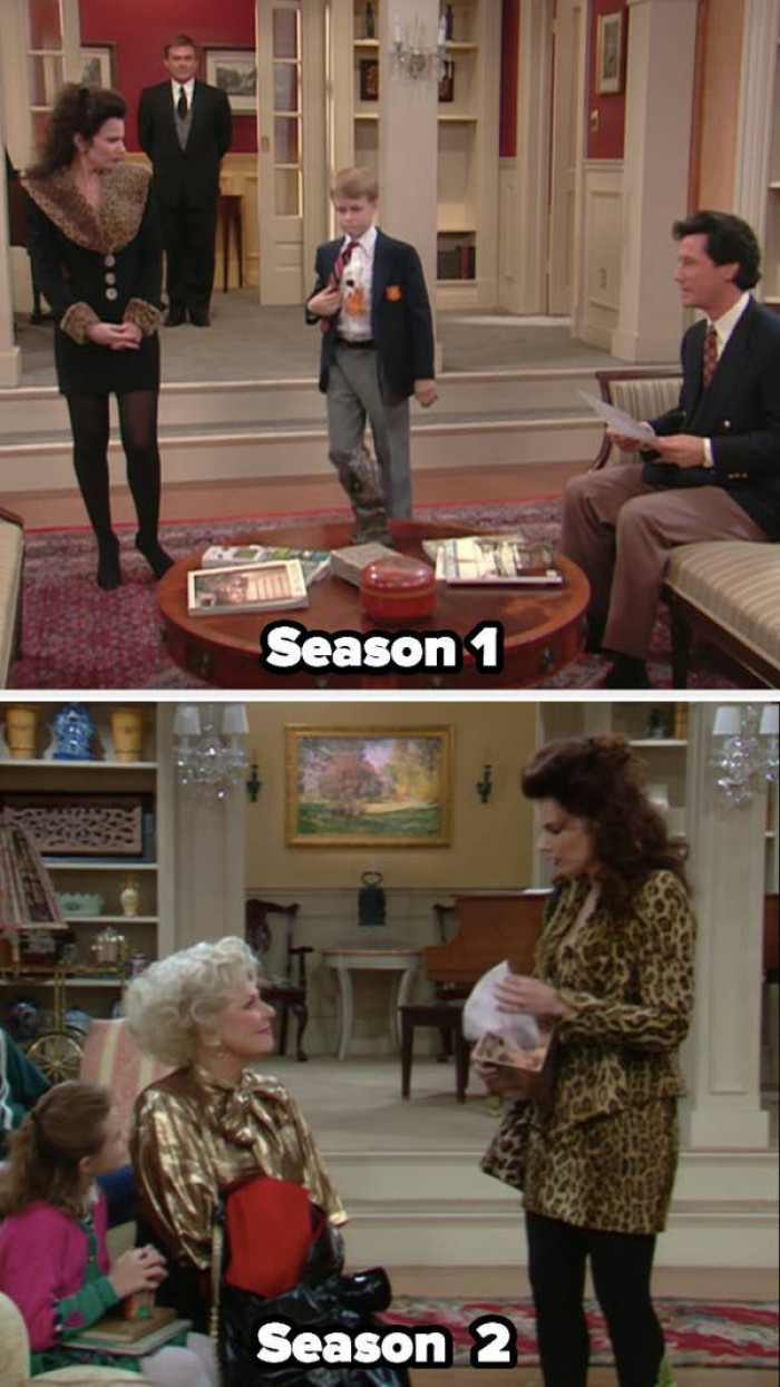 12. The Nanny - After the first episode, the Sheffield mansion has a different design and layout.