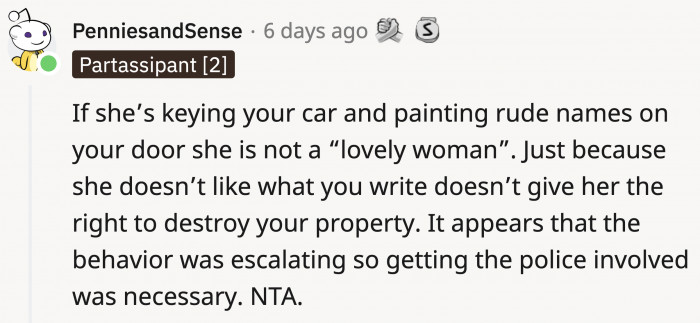 Her behavior escalated rapidly, and OP had every right to be scared and stop it before it got worse.