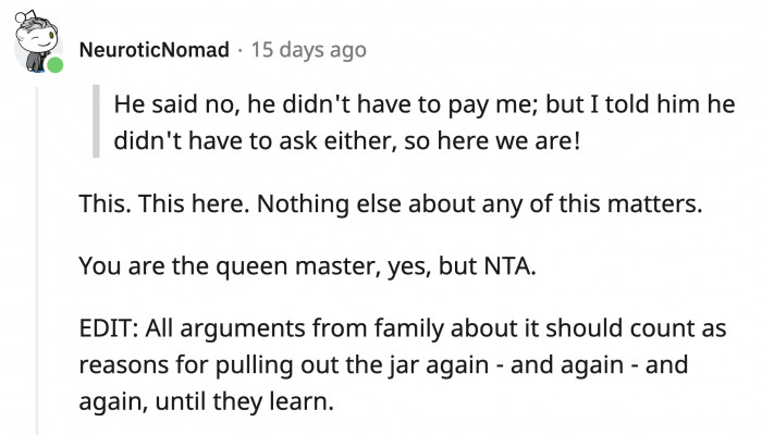 That should have been enough to stop everyone from asking their stupid questions