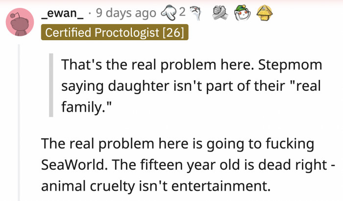 The 15-Year-Old Is More Socially Aware Than Her Dad's Wife