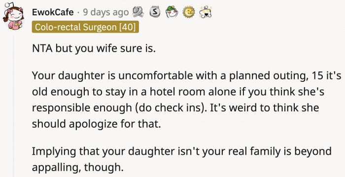 OP Did Right by Telling His Wife Off About Forcing His Daughter to Go to Sea World and Wanting an Apology