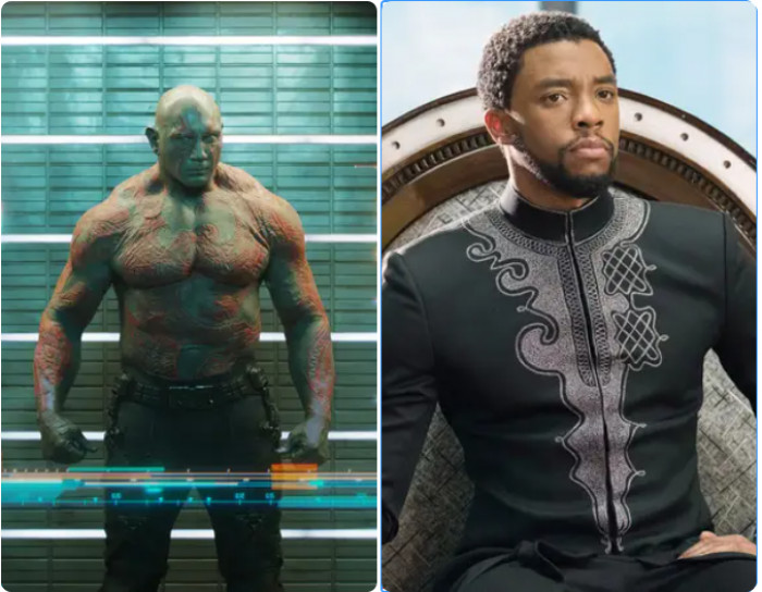 4. Chadwick Boseman tried out for Drax in Guardians of the Galaxy before becoming T'Challa/Black Panther in the Marvel Universe.