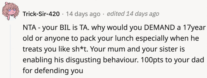 Exactly; they are enabling this jerk's behavior.