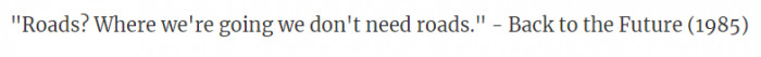9. From the movie Back to the Future in 1985