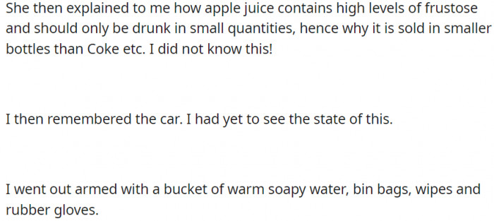 What apple juice contains...