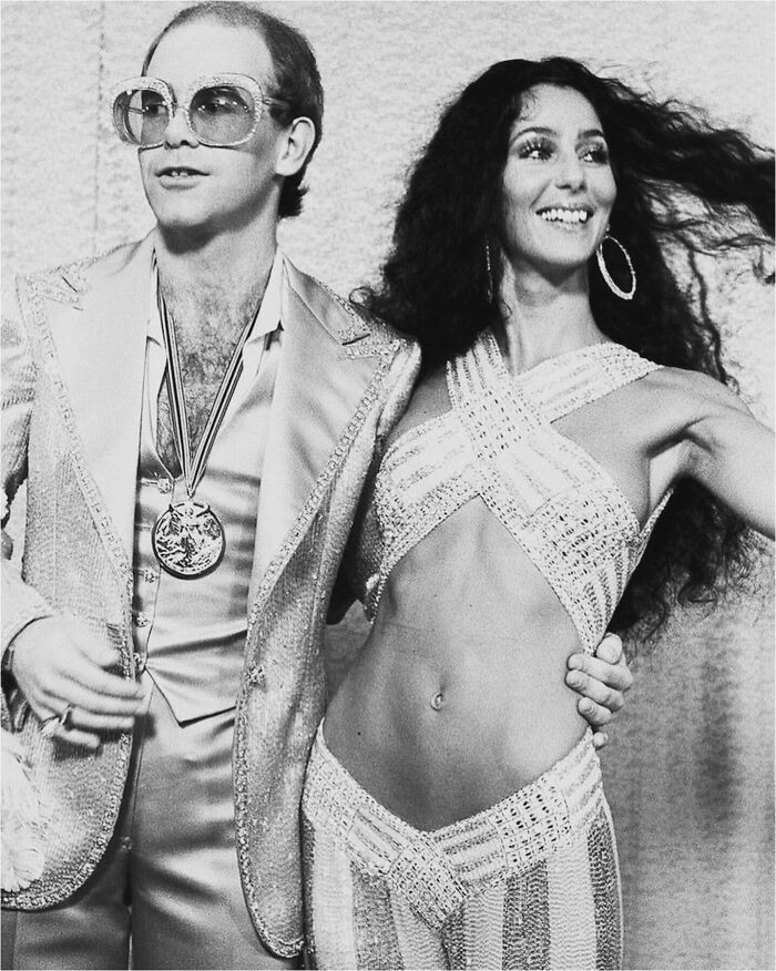 47. Elton John and Cher in 1975