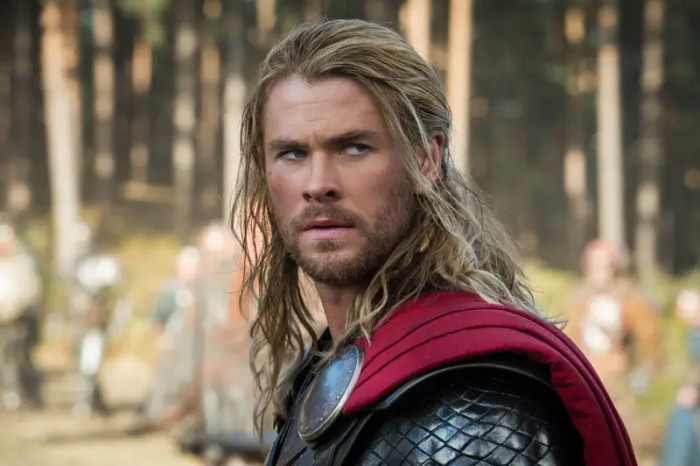 12. Chris Hemsworth acts as Thor.