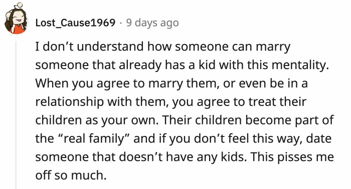 Surely, She Considered This Before Marrying OP, Right?