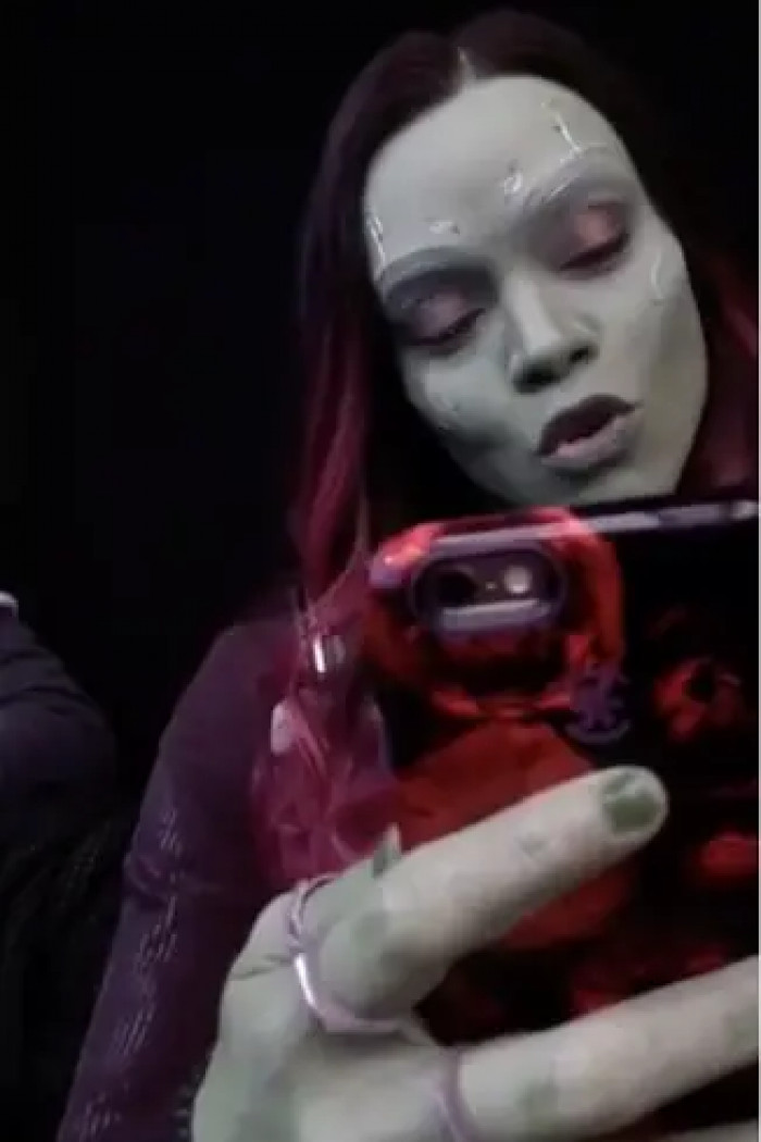 15. Gamora has always loved jamming secretly to good music