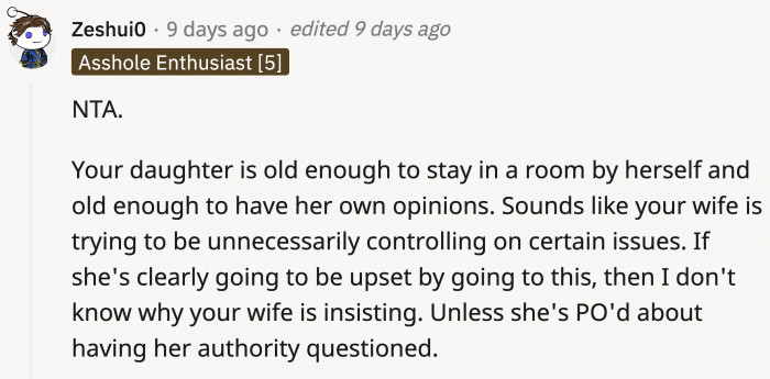 What Kind of Adult Needs to Do This Type of Power Play Over a 15-Year-Old Girl?