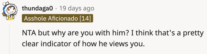 Yeah, OP, why? You shouldn't have even agreed to a second date!