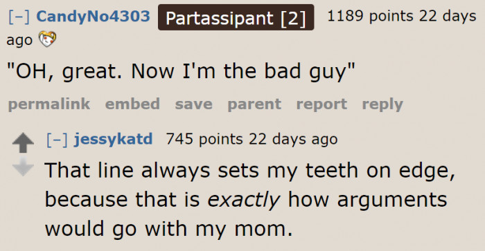 But we all know that the dad isn't the bad guy here.