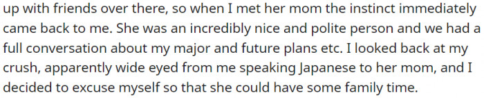 I looked at my crush