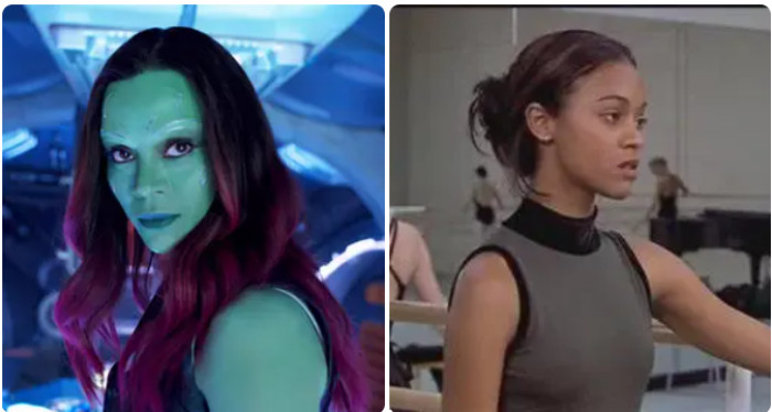 4. Zoe Saldana played Eva Rodriguez in Center Stage: The Musical before becoming Gamora.