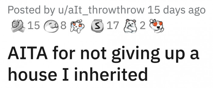 They refused to take care of him and planned to put him in a home. OP stepped in and decided to live with her grandfather.