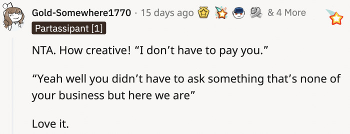 Short, simple, and direct to the point. It's perfect!