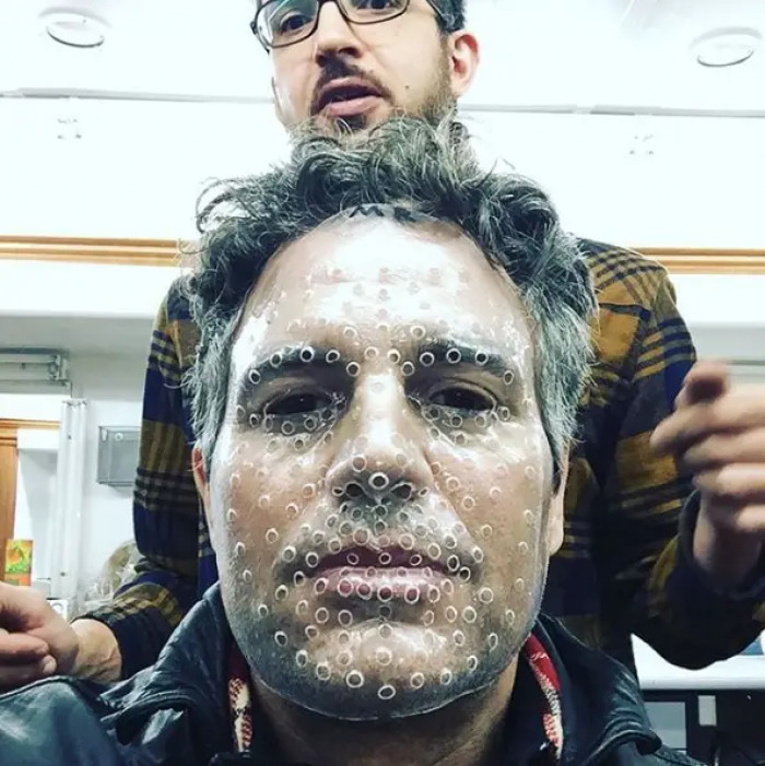 11. Plus, he had to wear this freaky mask to achieve it