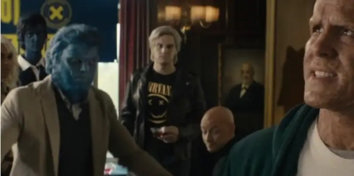 21. Here are James McAvoy as Professor X, Nicholas Hoult as Beast, Evan Peters as Quicksilver, Tye Sheridan as Cyclops, Alexandra Shipp as Storm, and Kodi Smit-McPhee as Nightcrawler in the Deadpool 2 movie
