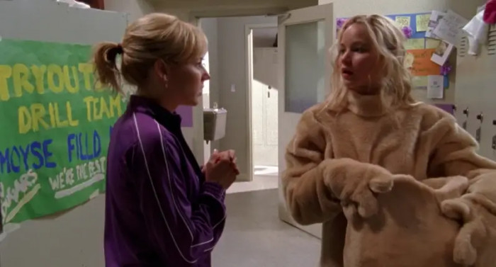 24. The X-Men star, Jennifer Lawrence, first acted as a school mascot on Monk