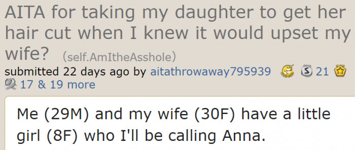 The original poster's family of three.