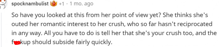 9. Looking at it from her point of view