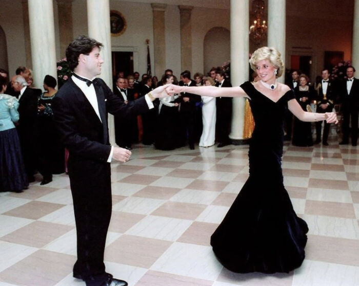 4. John Travolta and Princess Diana dancing at the White House in 1985
