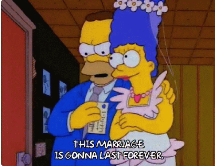 10. Homer and Marge's marriage doesn't line up with Bart's age.