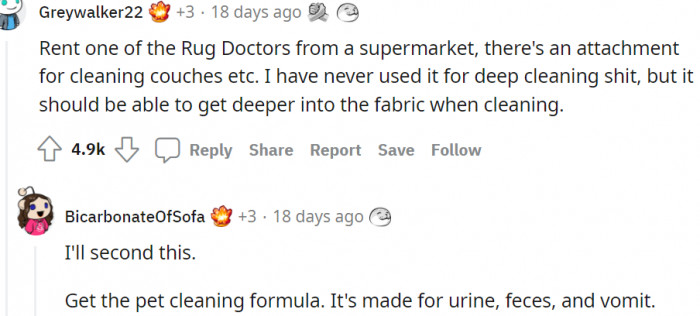 1. A couch cleaning attachment