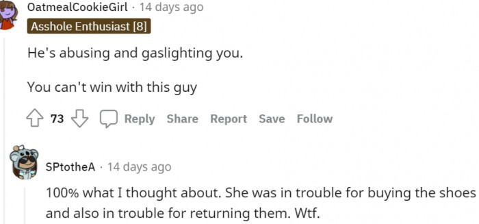23. He's abusing and gaslighting you