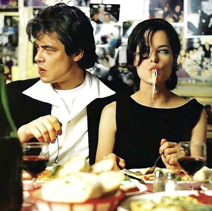 38. Benicio Del Toro and Parker Posey in 1995
