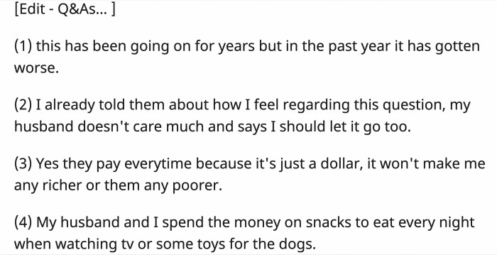 OP answered a few questions from her fellow Redditors: