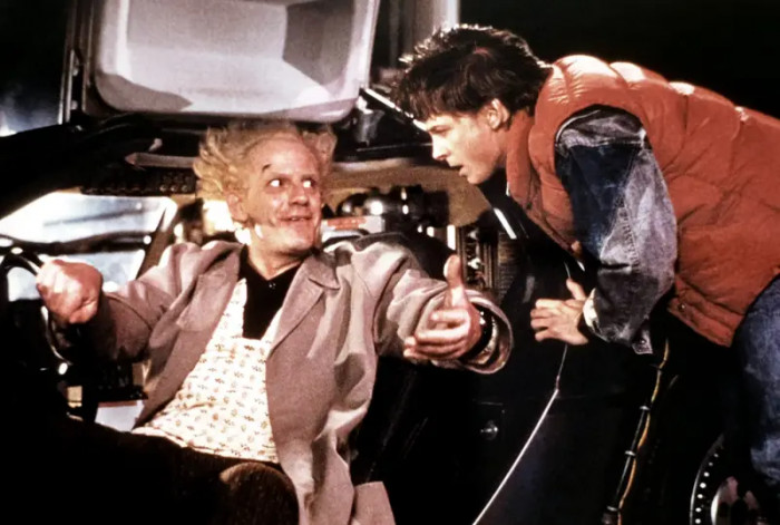 19. Christopher Lloyd acting as Doc Brown in Back to the Future trilogy