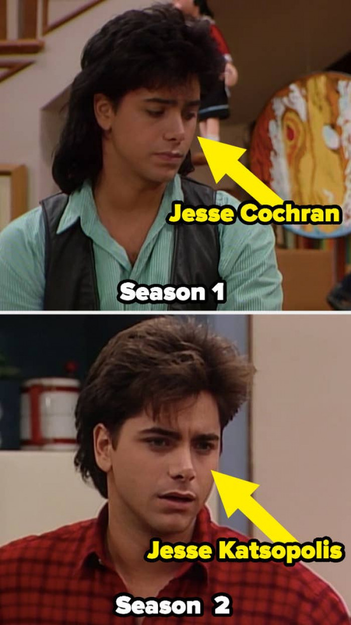 11. Full House - Jesse's last name was initially 