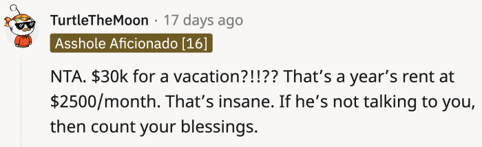 Take the silence as an invitation to meditate, OP.