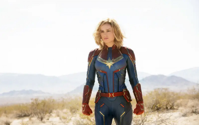 15. Brie Larson acts as Carol Danvers / Captain Marvel.