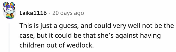 Then she shouldn't just be upset at Rose.