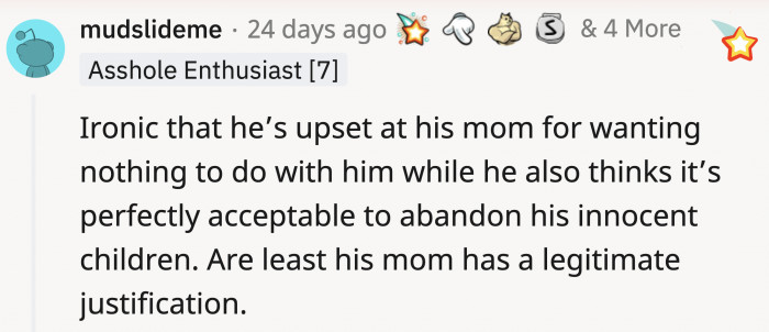 It was a circle that came back to bite OP's ex in the butt.